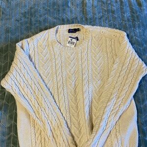 Polo by Ralph Lauren Cream Cable Knit Sweater